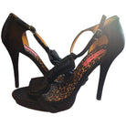 Betsey Johnson Satin Bowtie with Rhinestones Pumps - Runway Catalog