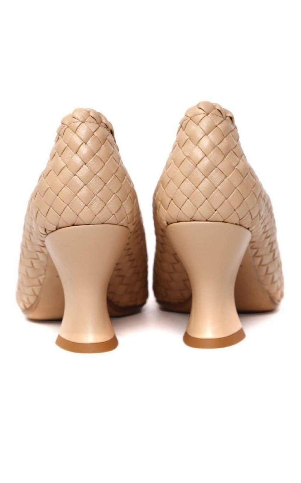 Bottega Veneta Almond Leather Pumps - Runway Catalog