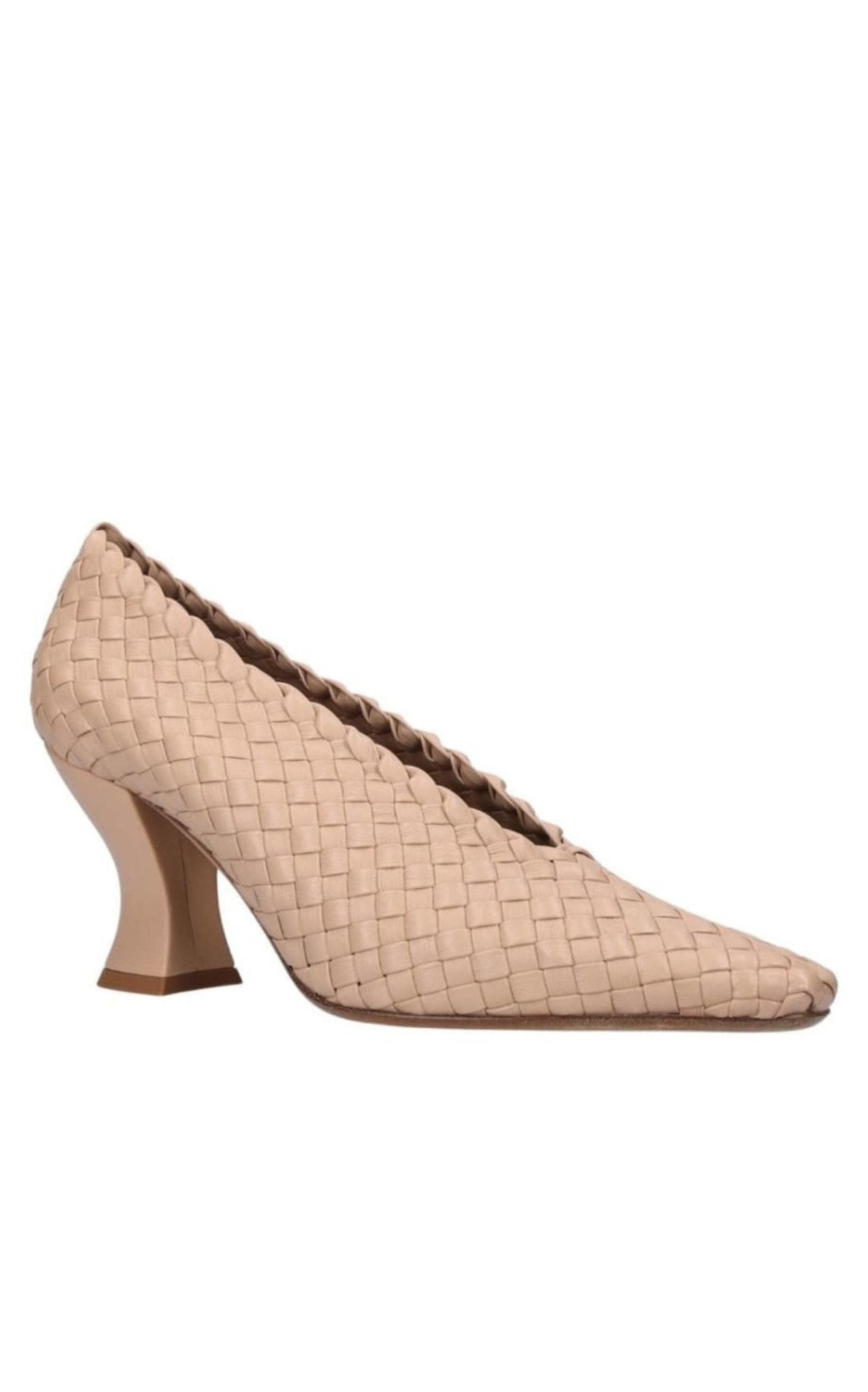 Bottega Veneta Almond Leather Pumps - Runway Catalog