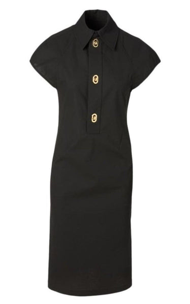 Bottega Veneta Button-detailed Cotton-blend Midi Shirt Dress – Runway  Catalog