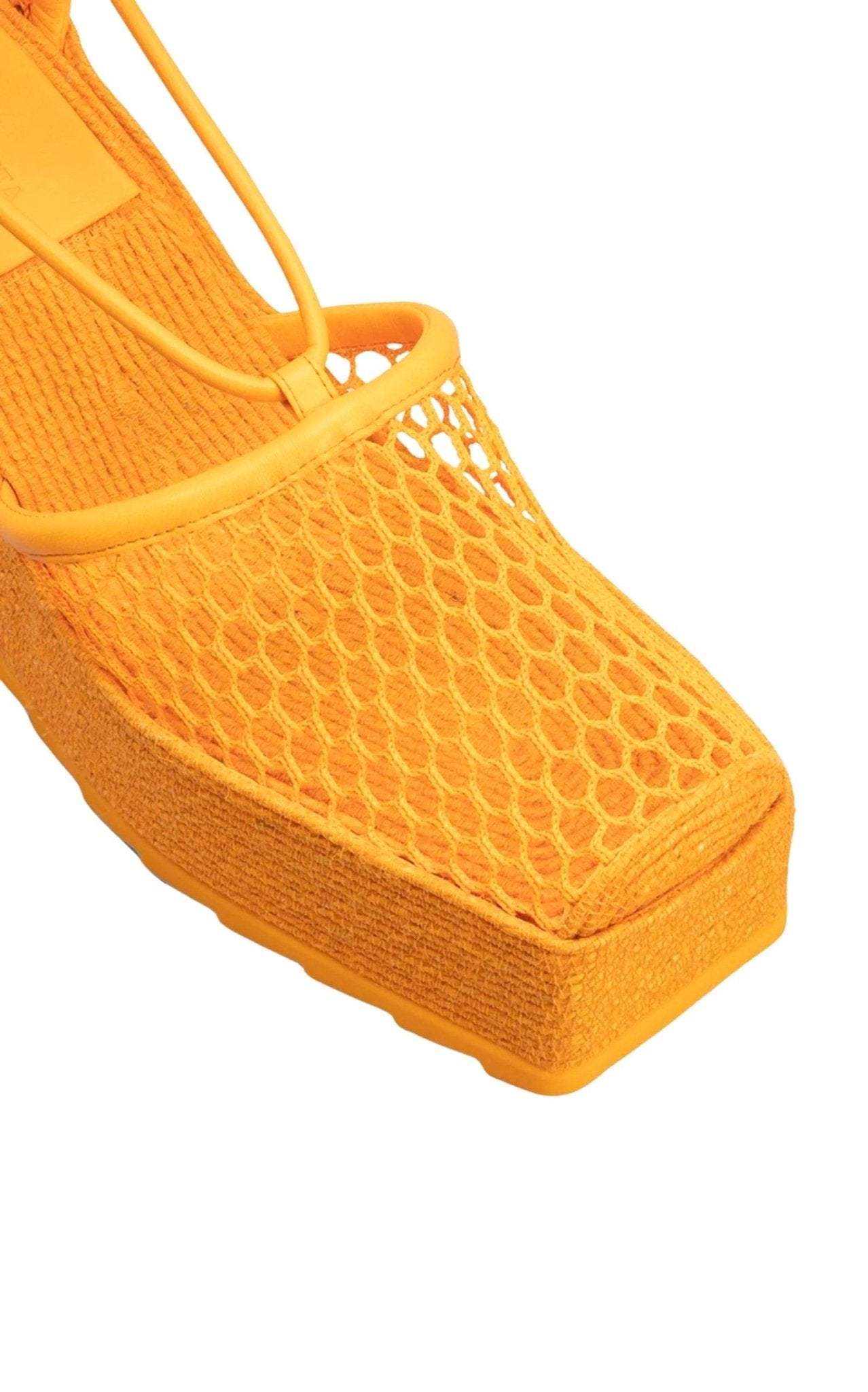 Bottega Veneta Leather and Mesh Espadrilles - Runway Catalog