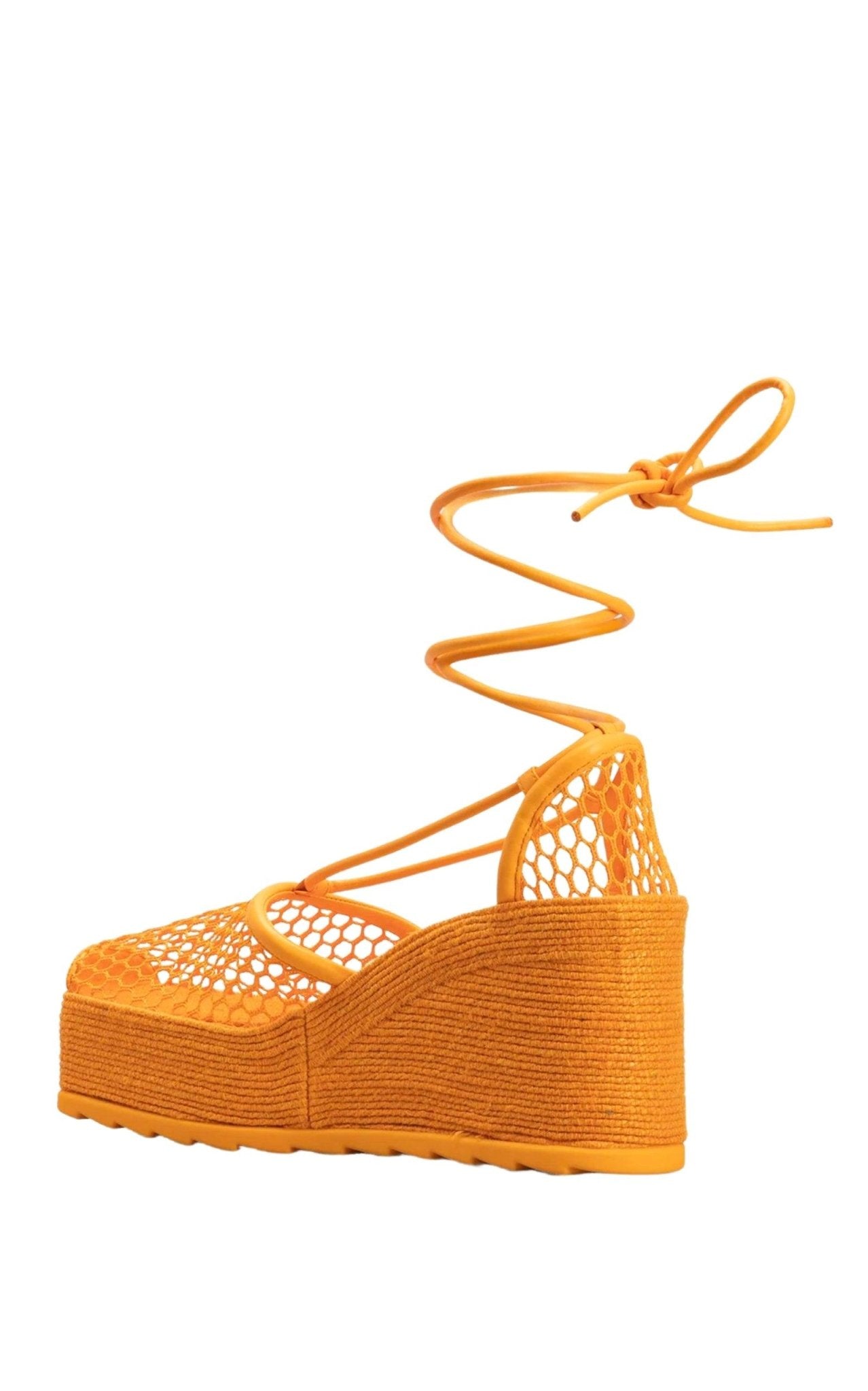 Bottega Veneta Leather and Mesh Espadrilles - Runway Catalog