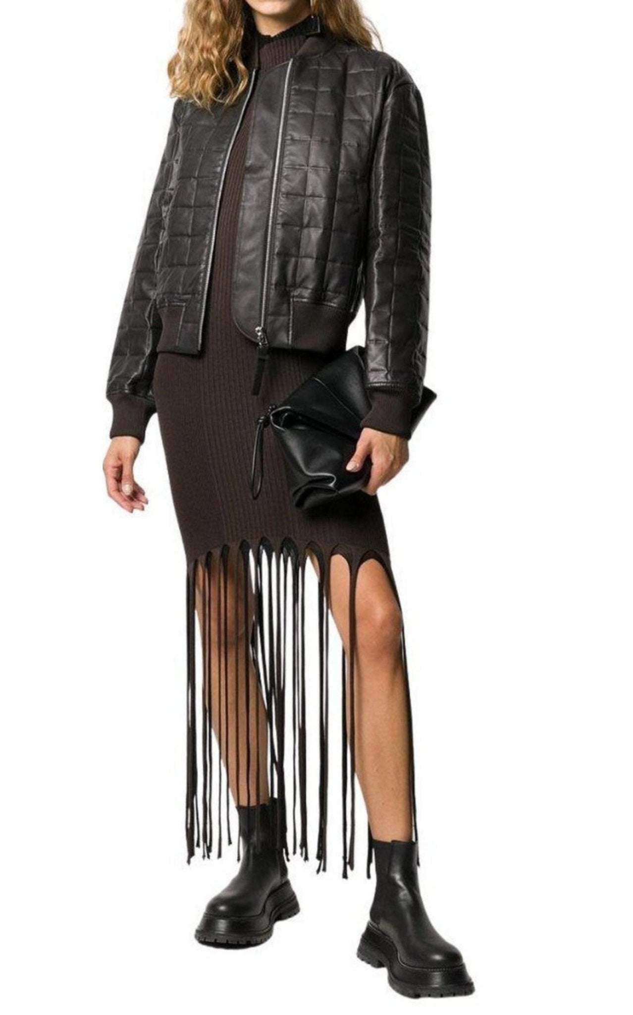 Bottega Veneta Quilted Leather Bomber Jacket