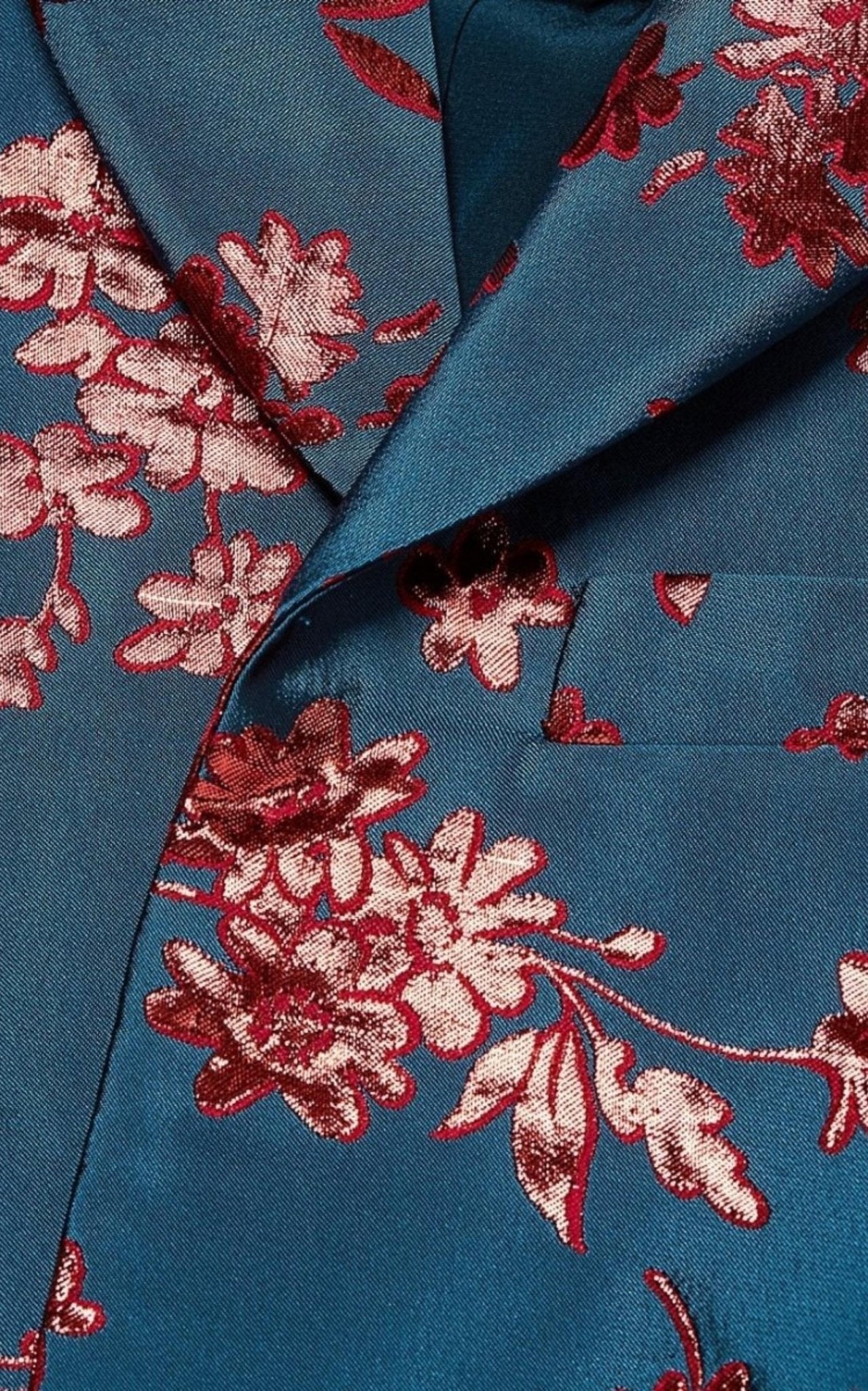 Carolina Herrera Floral Cropped Bolero Jacket