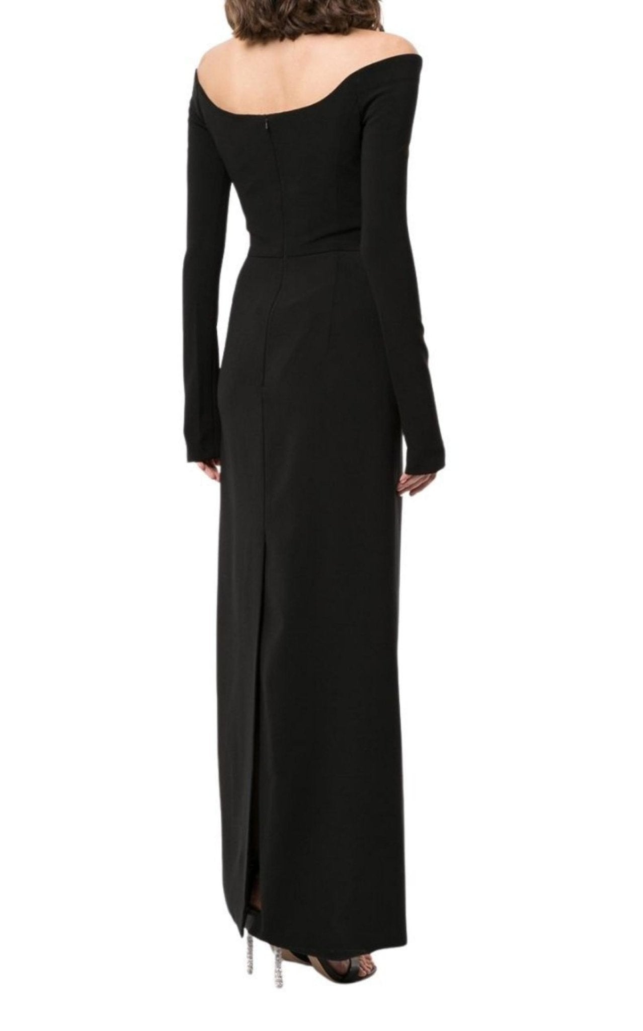 Carolina Herrera Off-the-shoulder Long-sleeve Dress