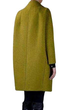 Carven Double Breasted Green Oversized Pea Coat - Runway Catalog
