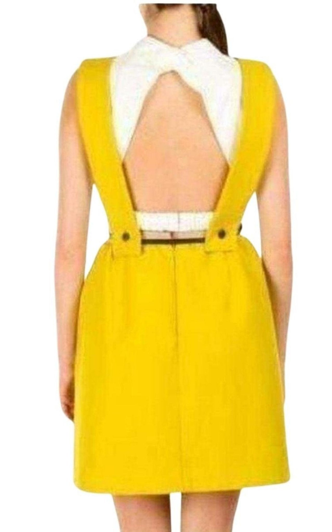 Carven Open Back Pinafore Dress - Runway Catalog