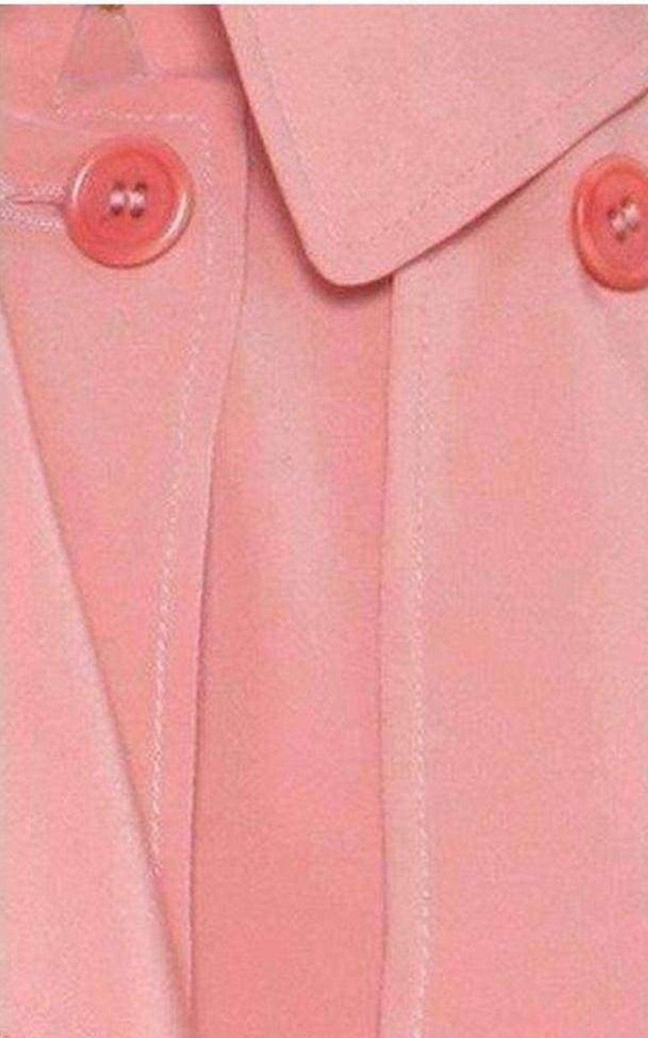 Cedric Charlier Cedric Charlier Pink Silk Georgette Trench Coat