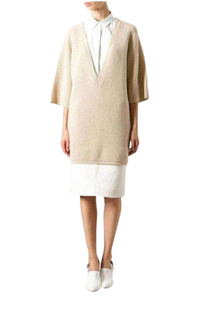 Chloe Beige Cashmere Knit Sweater - Runway Catalog