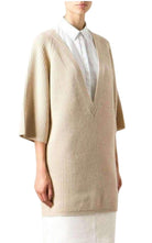 Chloe Beige Cashmere Knit Sweater - Runway Catalog