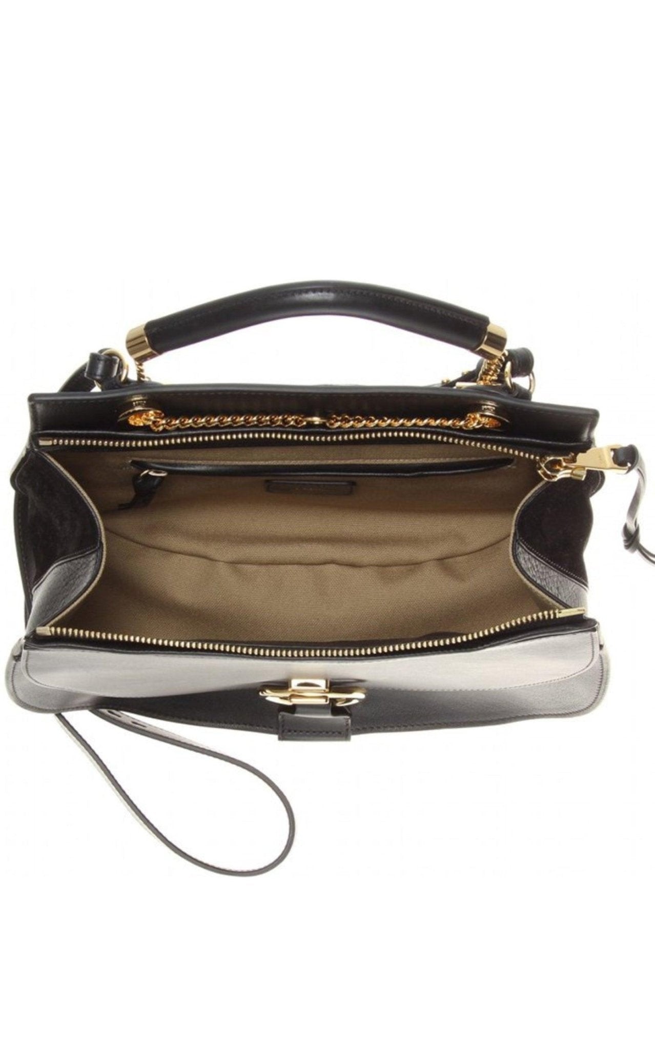 Chloe Black Leather Goldie Shoulder Bag - Runway Catalog