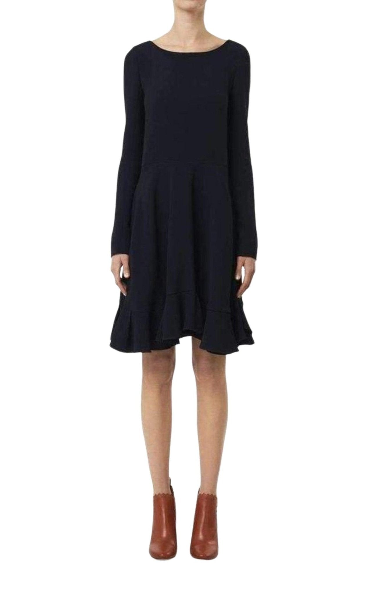 Chloe Blue Ruffle Dress - Runway Catalog