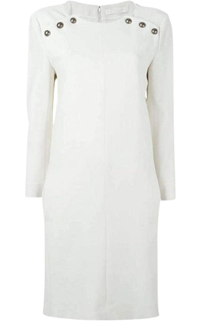 Chloe Decorative Button Dress - Runway Catalog