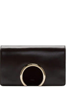 Chloe Gabrielle Clutch aus schwarzem Leder – Runway-Katalog