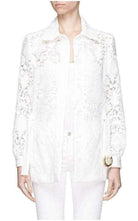 Chloe Guipure Embroidery Lace Shirt Coat - Runway Catalog