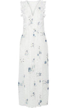 Chloe Ruffle Trimmed Printed Fil Coupe Maxi Dress - Runway Catalog