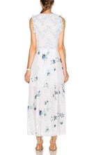 Chloe Ruffle Trimmed Printed Fil Coupe Maxi Dress - Runway Catalog