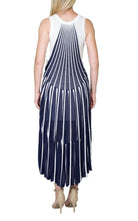 Chloe Vertical Stripe Midi Dress - Runway Catalog