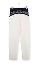 Chloe White Embroidered Cotton Pants - Runway Catalog