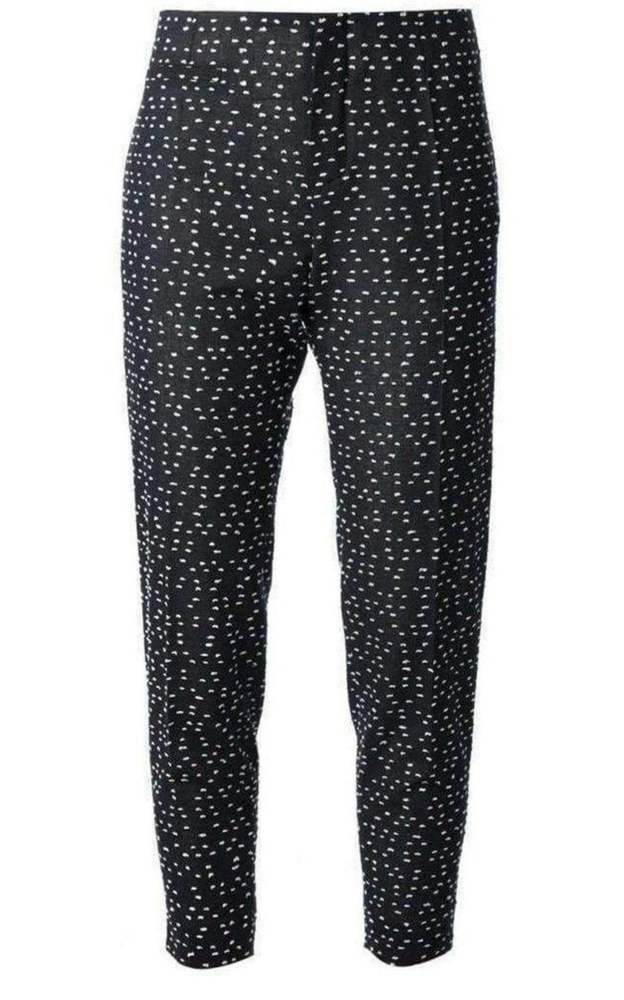 Chloe Wool Blend Pattern Trousers - Runway Catalog