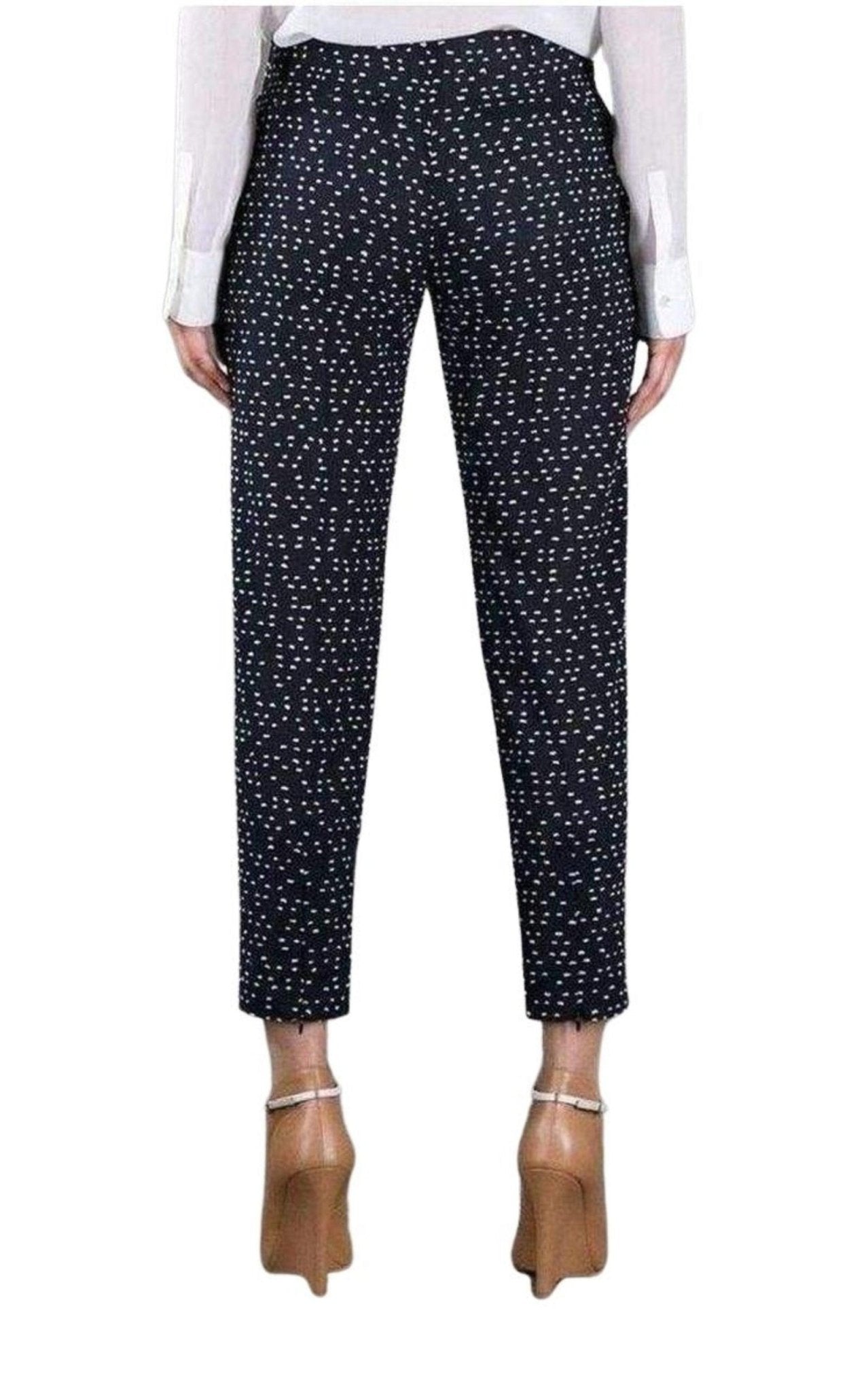 Chloe Wool Blend Pattern Trousers - Runway Catalog