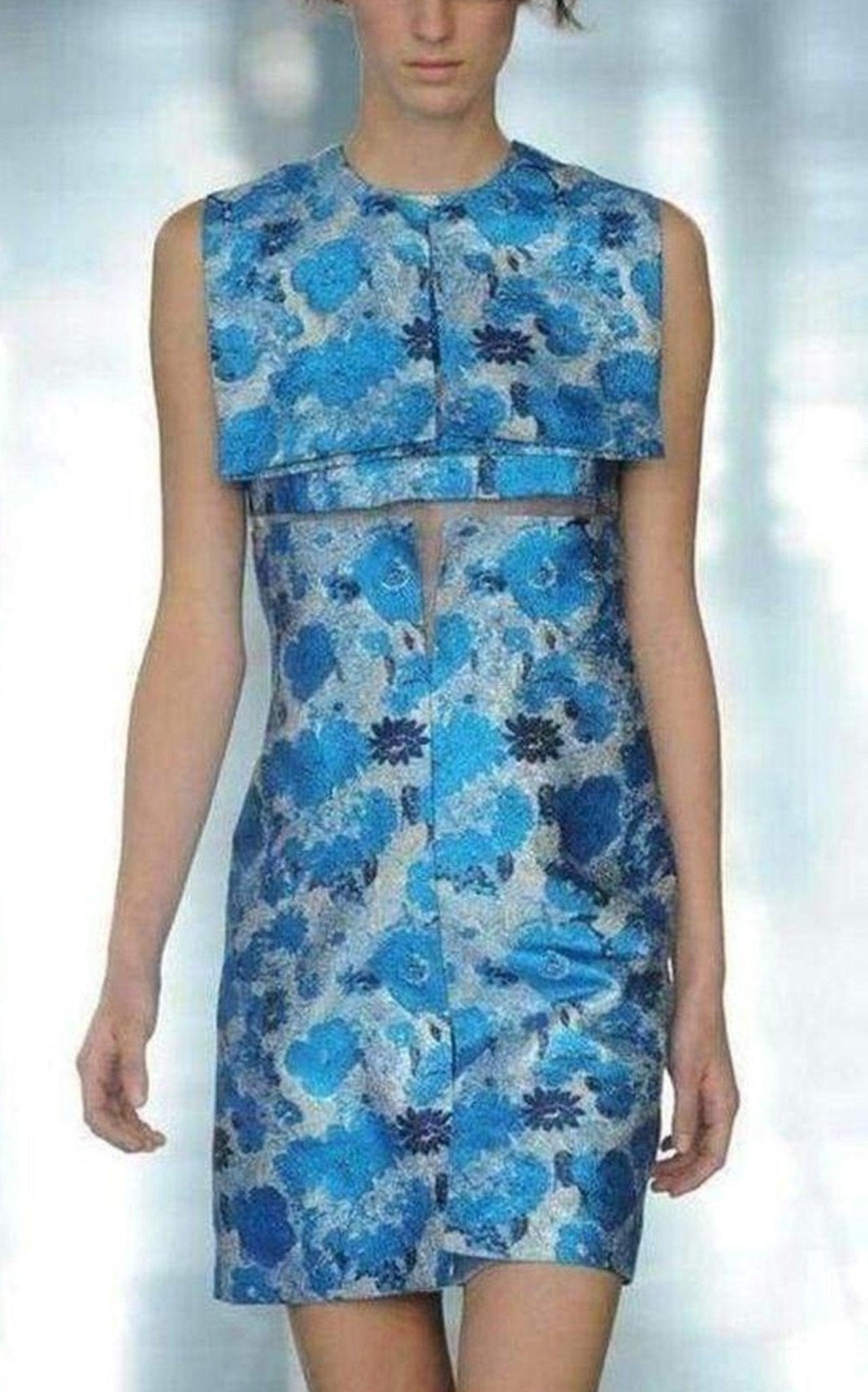 Christopher Kane Silk Brocade Organza Dress - Runway Catalog