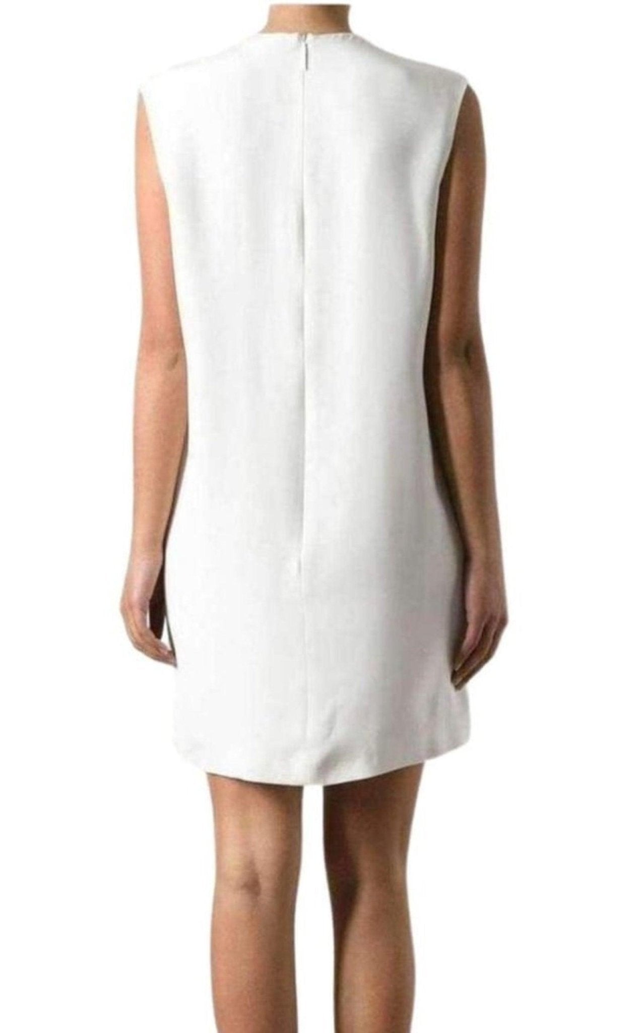Christopher Kane White Silk Botanical Diagram Dress - Runway Catalog