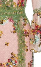 Costarellos Lace - trimmed Embroidered Tulle Gown - Runway Catalog