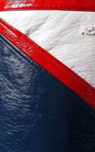 Courreges Blue and White Vinyl Mini Skirt - Runway Catalog