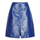 Courreges Blue Vinyl A - Line Skirt - Runway Catalog