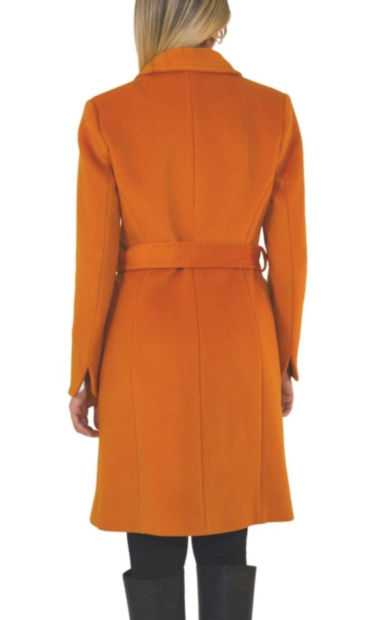 Cult Moda Belted Wool Blend Coat - Runway Catalog
