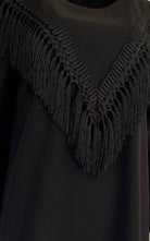 Cult Moda Black Bodycon Fringe Detail Dress - Runway Catalog