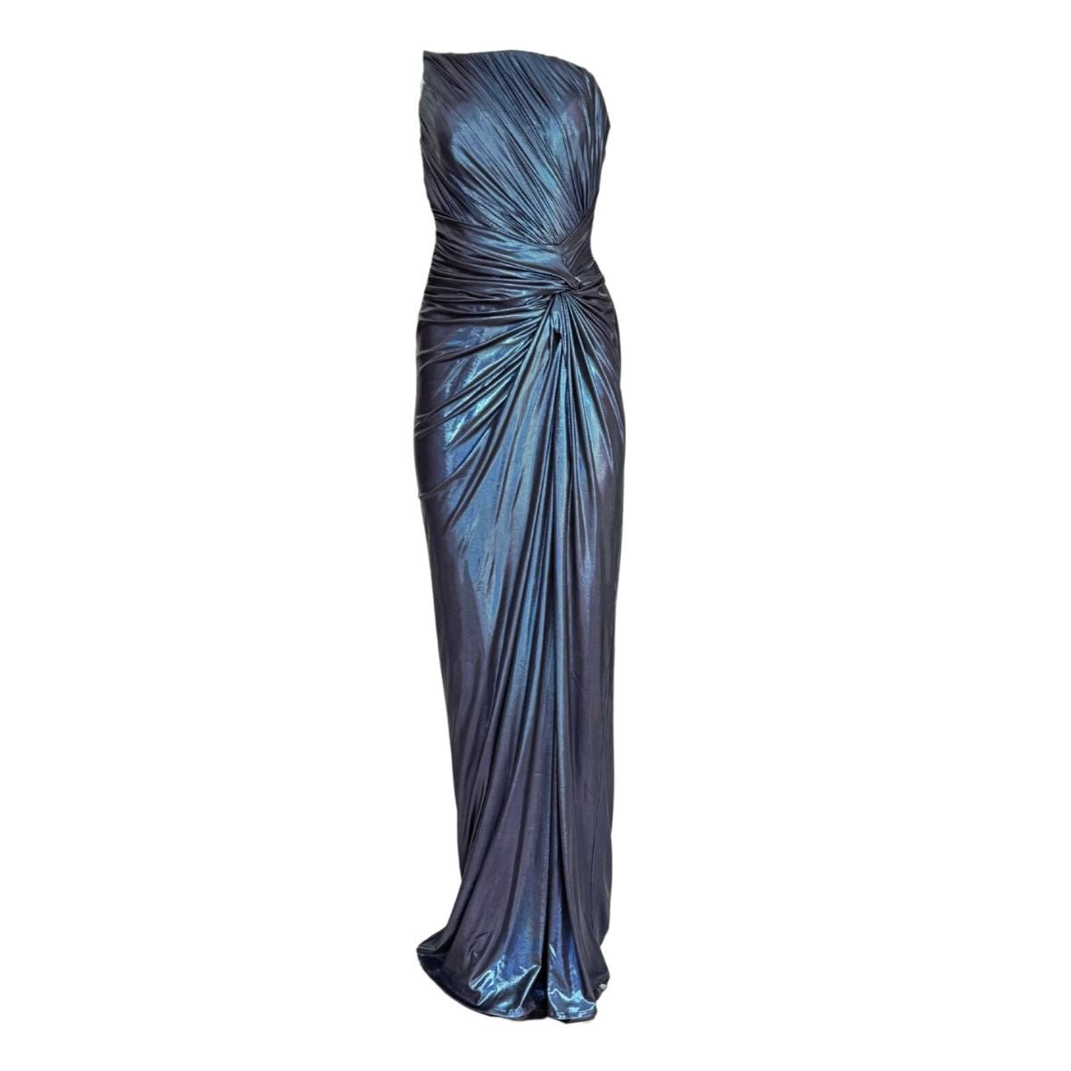 Robe de bal métallisée bleue Cult Moda - Catalogue Runway