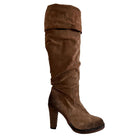 Cult Moda Brown Leather Knee High Boots - Runway Catalog