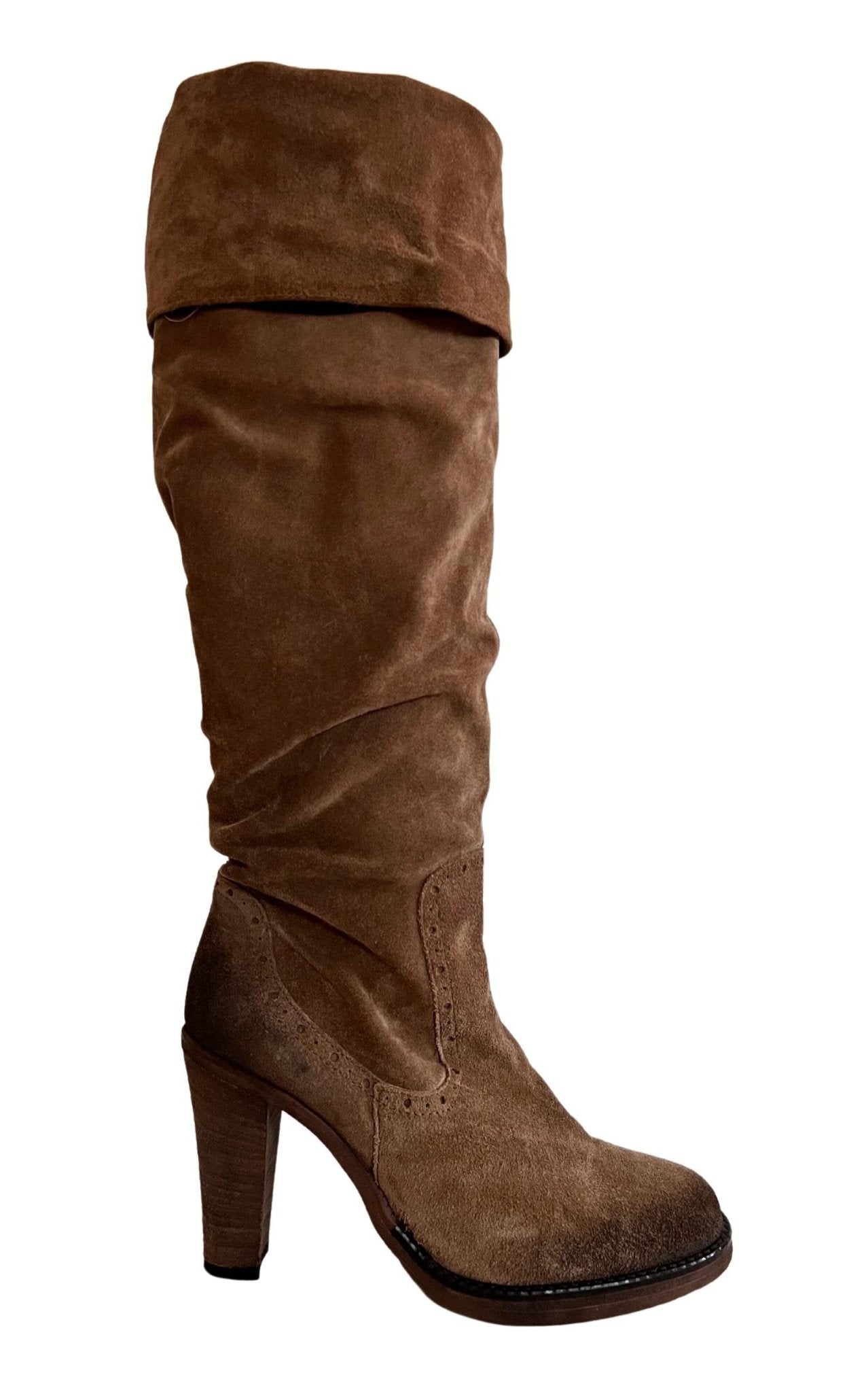 Cult Moda Braune Lederstiefel – Runway-Katalog