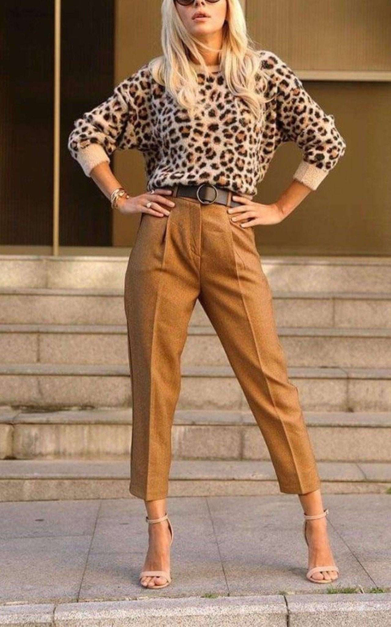 Cult Moda Cheetah Pattern Sweater - Runway Catalog