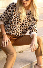 Cult Moda Cheetah Pattern Sweater - Runway Catalog