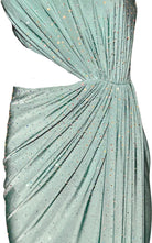 Cult Moda Crystal Embellished Cocktail Dress - Cutout Green - Runway Catalog