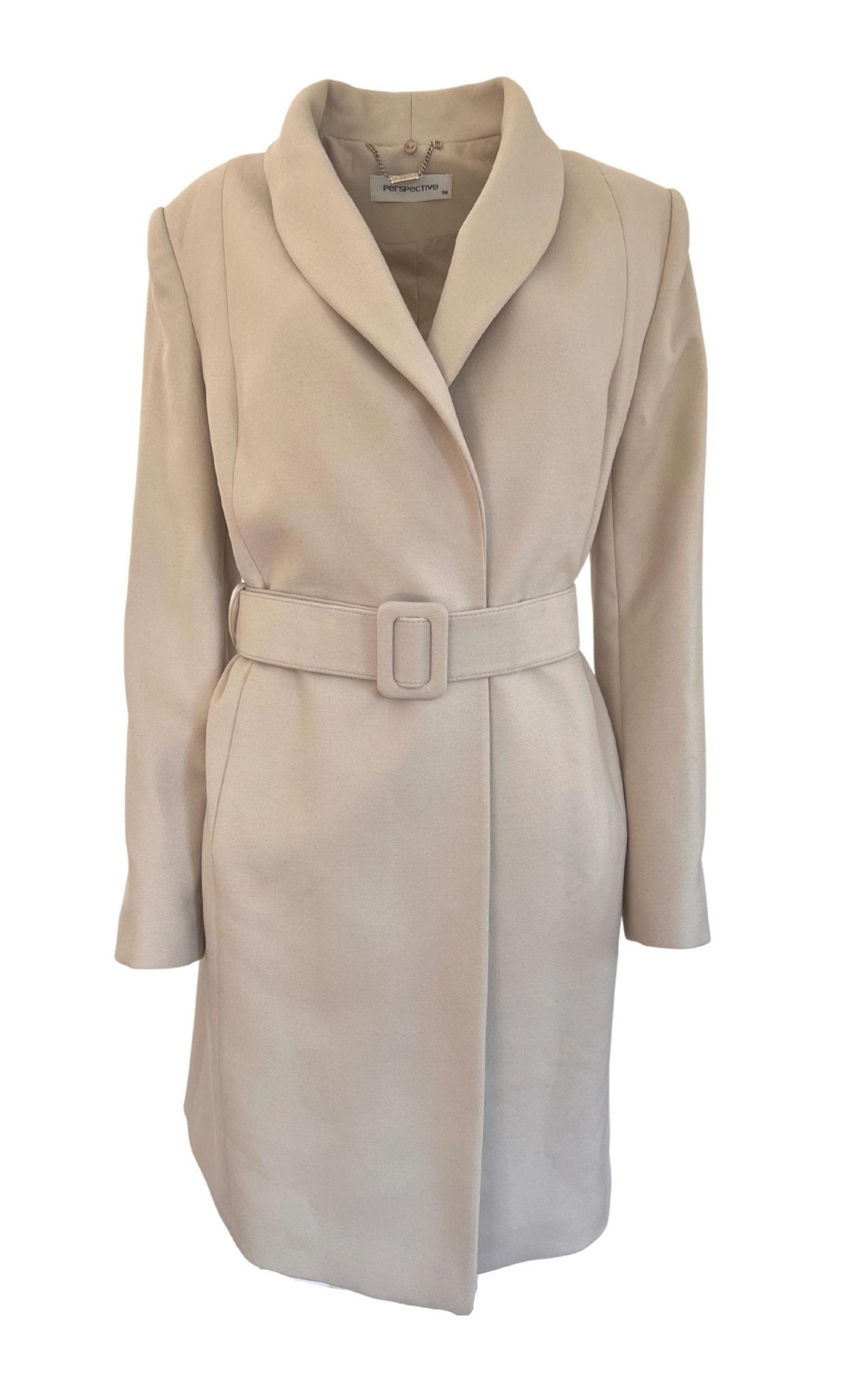 Cult Moda Faux Fur Collar Wrap Trench Coat - Runway Catalog