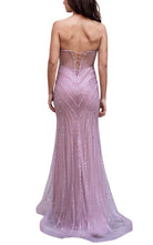Cult Moda Formal Pink Dress V Plunge Neckline Strapless Beaded Fitted Dress - Runway Catalog