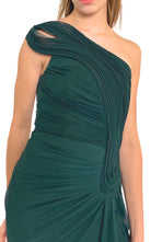 Cult Moda Gilded Waves Green Cocktail Dress - Runway Catalog