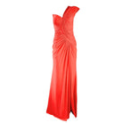 Cult Moda Gilded Waves One - Shoulder Orange Party Cocktail Dress - Runway Catalog