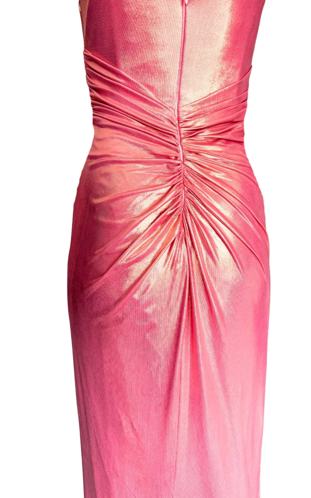 Cult Moda Pink Metallic Cocktail Prom Dress - Runway Catalog