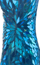 Cult Moda Shattered Mirror Blue Mini Dress - Runway Catalog