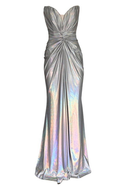 Cult Moda Silver Metallic Cocktail Dress - Runway Catalog