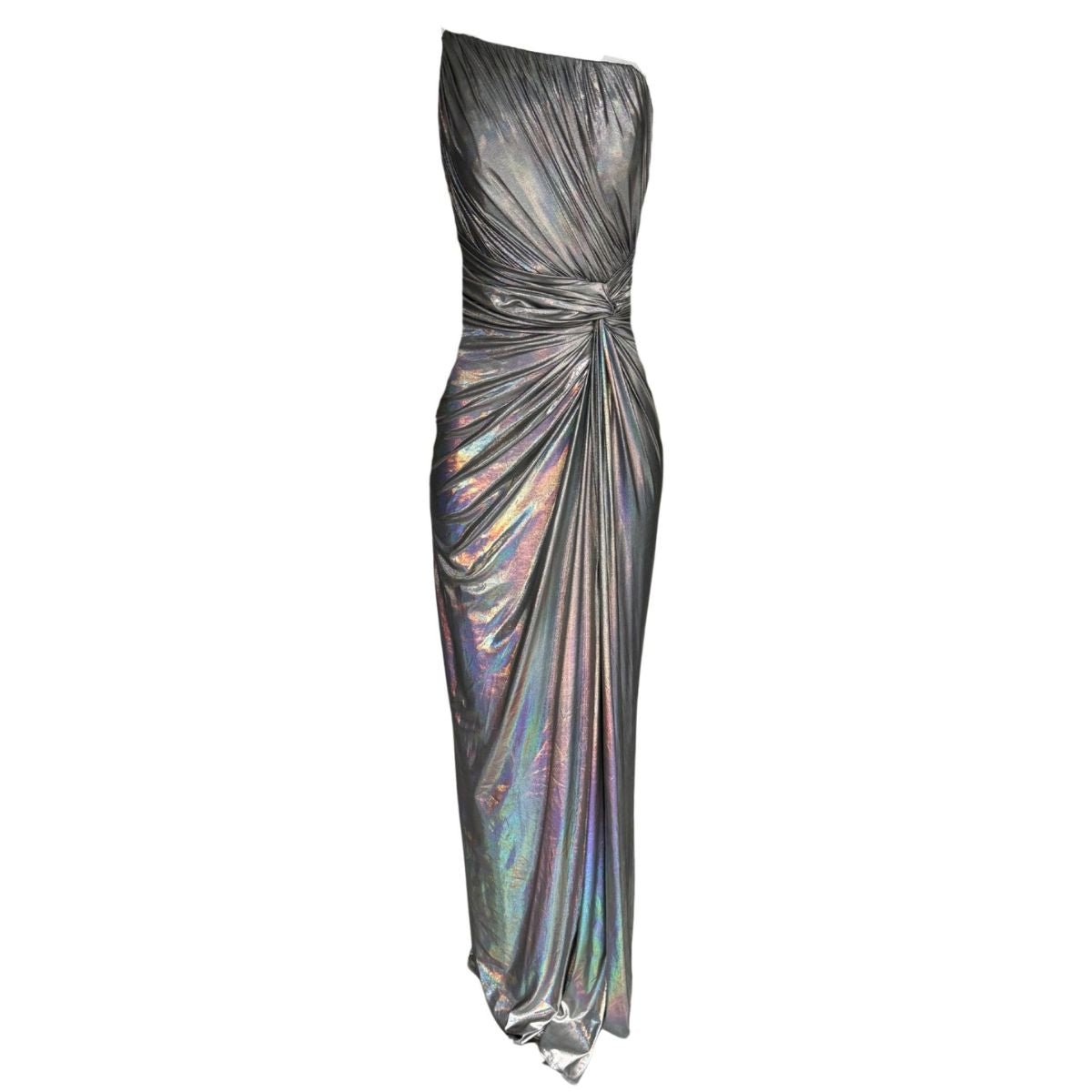 Cult Moda Silver Metallic Cocktail Prom Dress - Runway Catalog