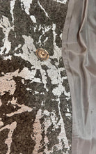 Cult Moda Silver Print Wool Blend Trench Coat - Runway Catalog