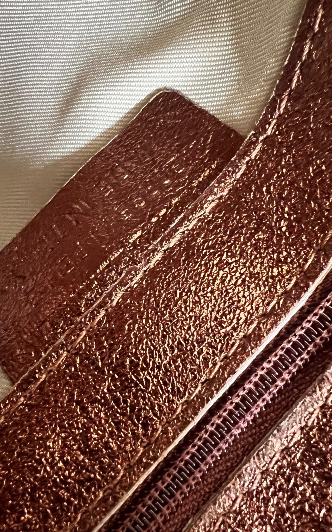 Cult Moda Single Handle Wristlet Crossbody Bag in Bronze - Runway Catalog