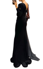 Cult Moda V - neck Leopard Pattern Evening Cocktail Gown - Runway Catalog