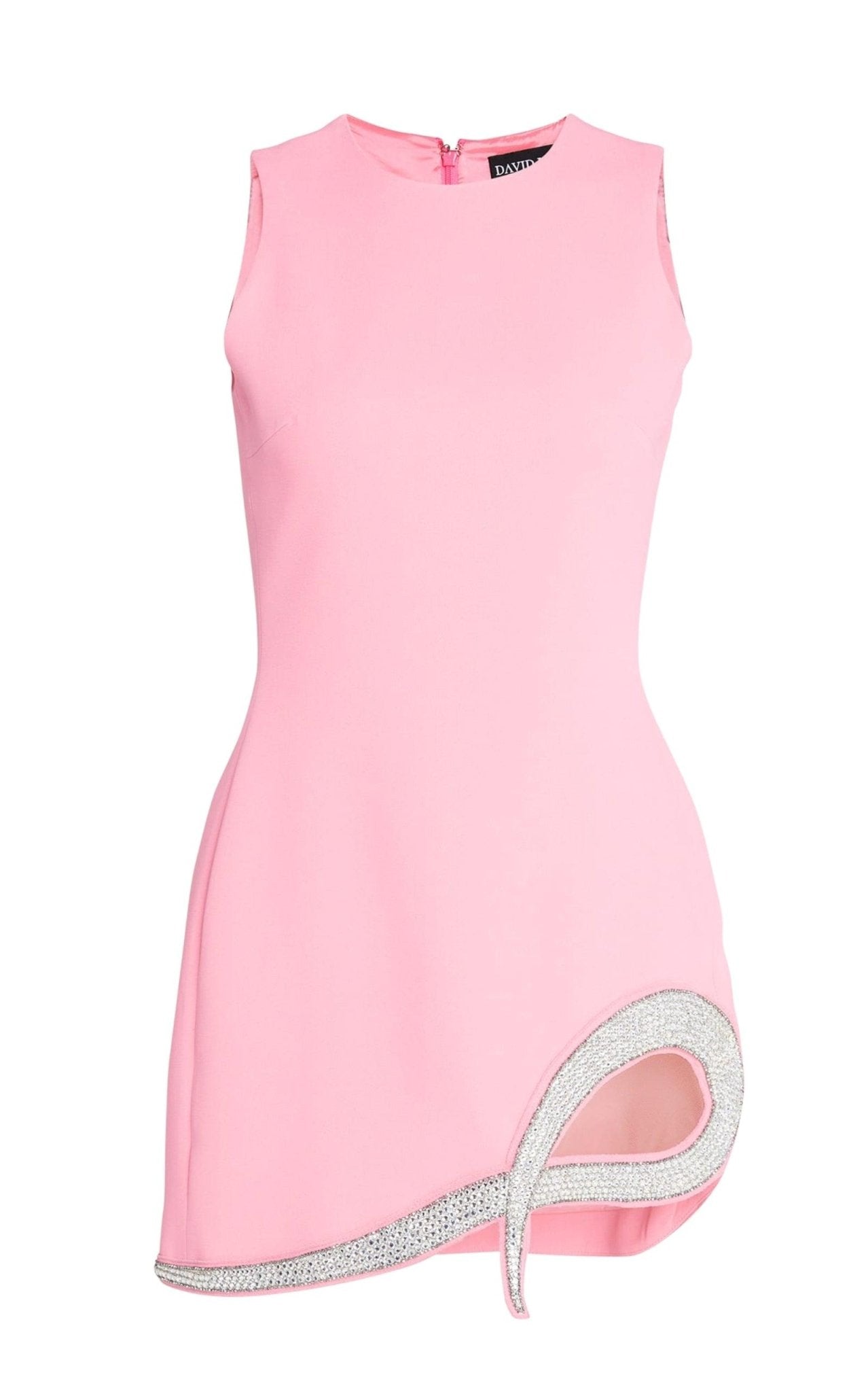 David Koma Crystal-Embellished Cady Mini Dress
